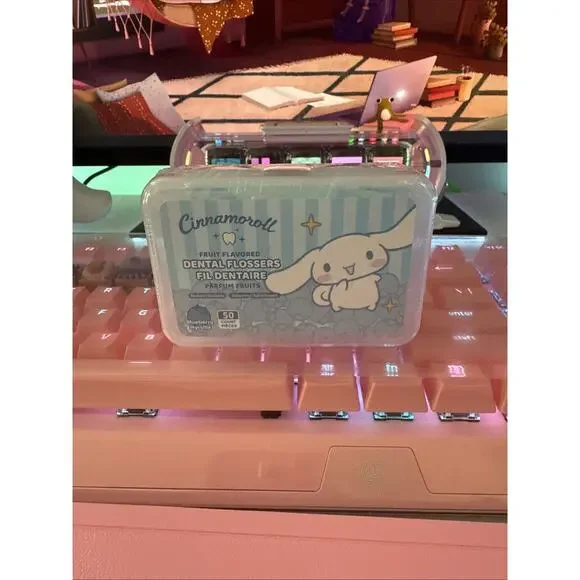 Sanrio Cinnamoroll Dental Flossers Blueberry Flavor 50 Sealed Oral Care Picks - Picture 6 of 16